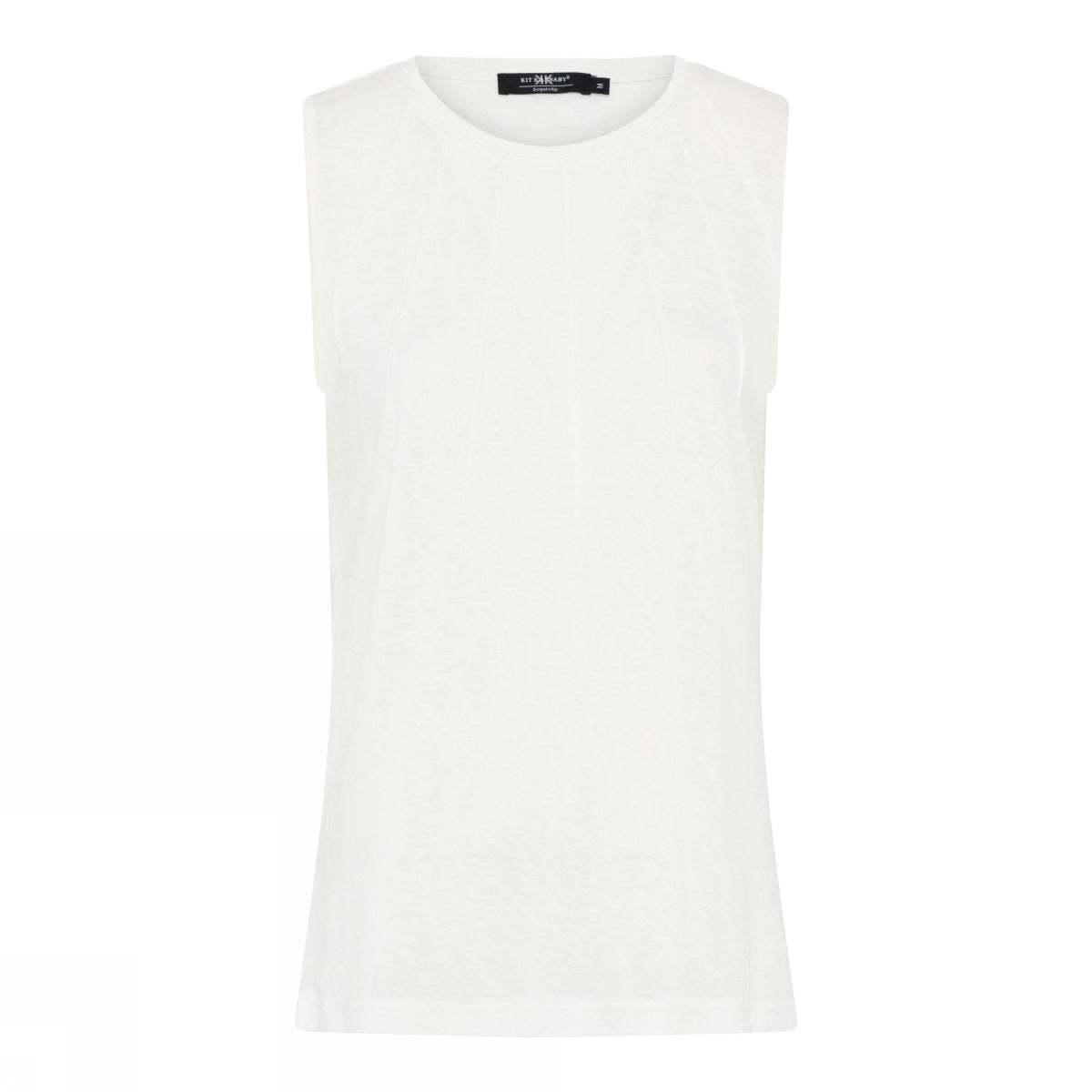 White Shiny Viscose Top