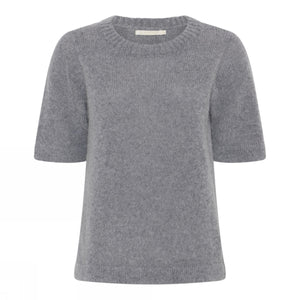 Simonsen Pullover S/S_ Birgit, Gray Melange