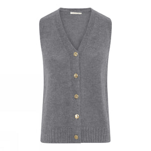 Simonsen Waistcoat_ Birgit, Gray Melange