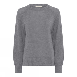 Simonsen Pullover O-neck_ Birgit, Gray Melange